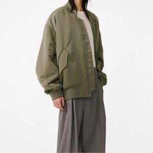 Studio Nicholson Men's Olive Bomber Jacket